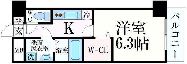 エリジオンの物件間取画像